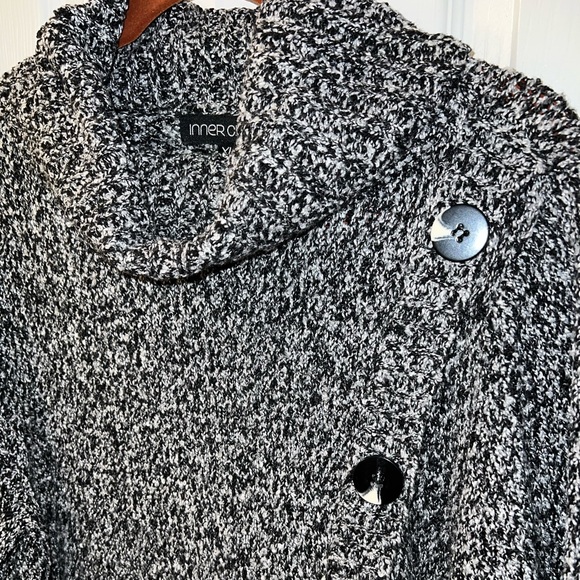 Inner Circle Cowl Neck Marled Sweater Sz XL - Picture 6 of 8